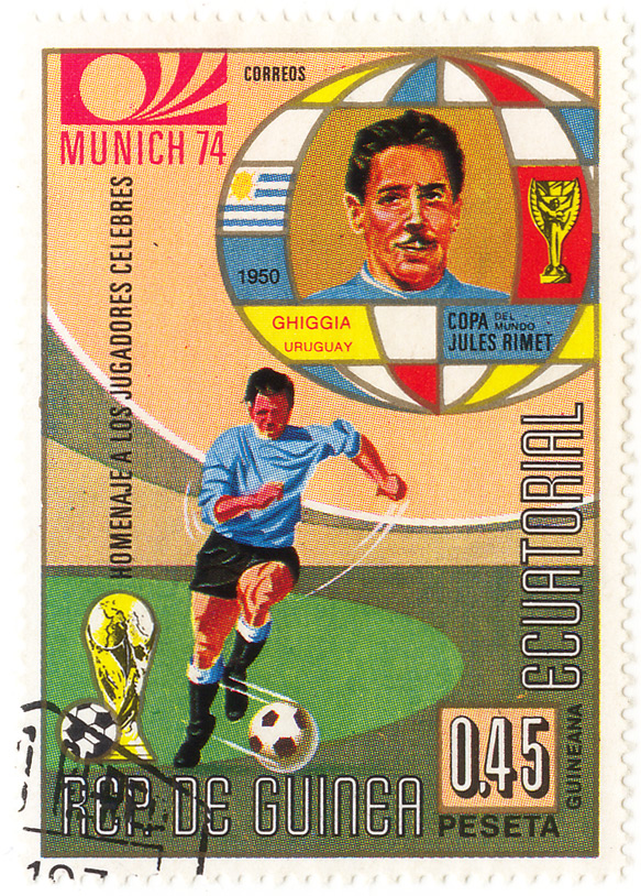 Homenaje a los jugadores celebres Munich 74 - 1950 - Ghiggia - Uruguay - Copa del mundo Jules Rimet