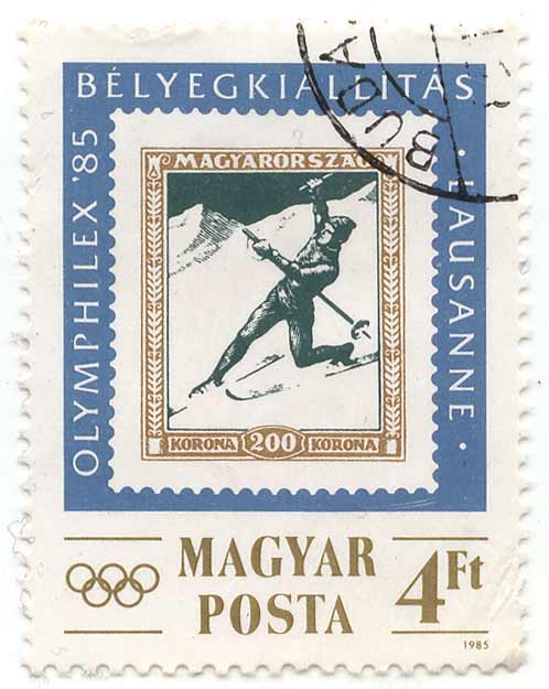 Olymphilex Â´85 - BÃ©lyegkiallÃ­tÃ¡s - Lausanne - MagyarorszÃ¡g - 200 Korona