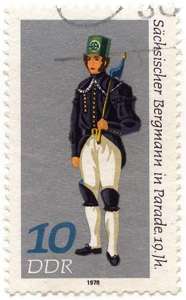 SÃ¤chsischer Bergmann in Parade 19. Jh.