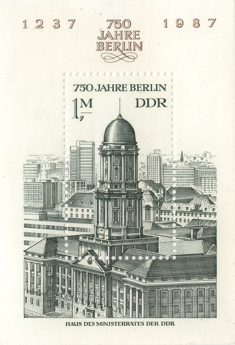 750 Jahre Berlin - 1237-1987 - Haus des Ministerrates der DDR