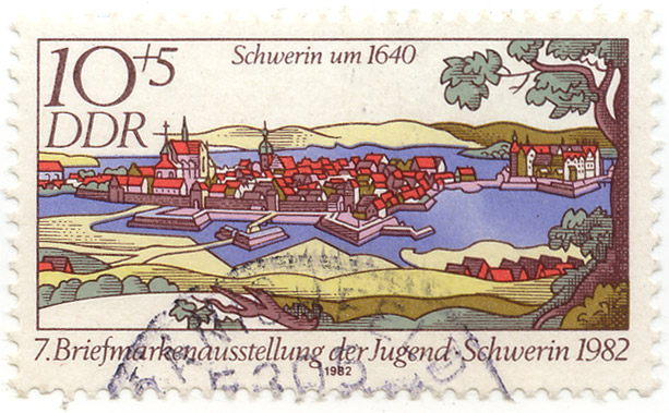 7. Briefmarkenausstellung der Jugend - Schwerin 1982 - Schwerin um 1640