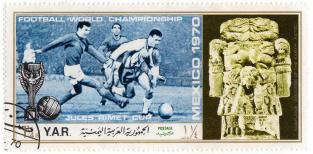 Football world championship Mexico 1970 - Jules Rimet Cup - Coatlicue Goddess of the earth - Aztec