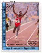 Jeux Olympiques Los Angeles 1984 - C. Lewis 100 - 200 m - MÃ©dailles dÂ´or