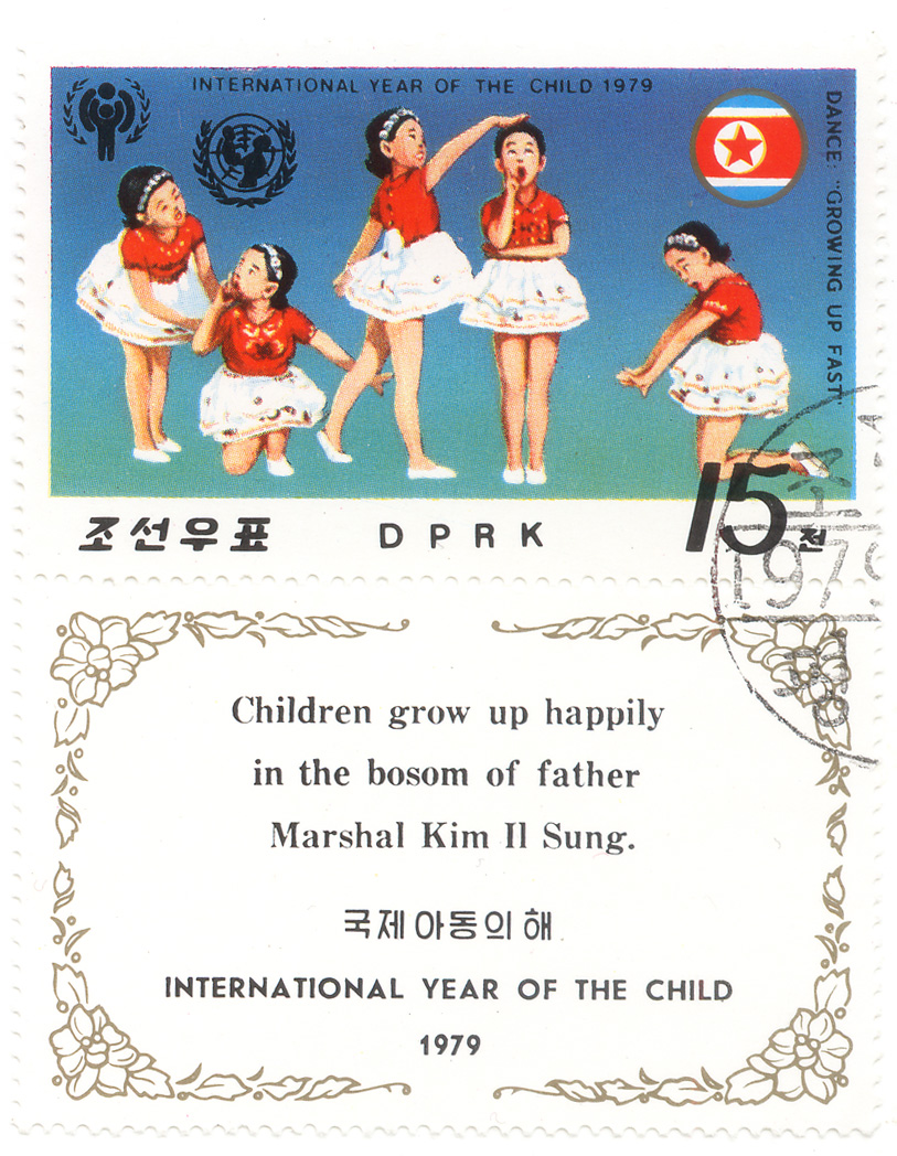 International year of the child 1979 - Dance "Growing up fast" - Children grow up happily in the bosom of father Marschal Kim Il Sung.
