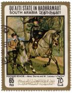 Qu`aiti State in Hadhramaut - South Arabia - Postage - Renoir - Mme. Darras and M. Lecoeur